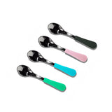 Stainless Steel Baby Spoons - Wide & Short (9 color options)