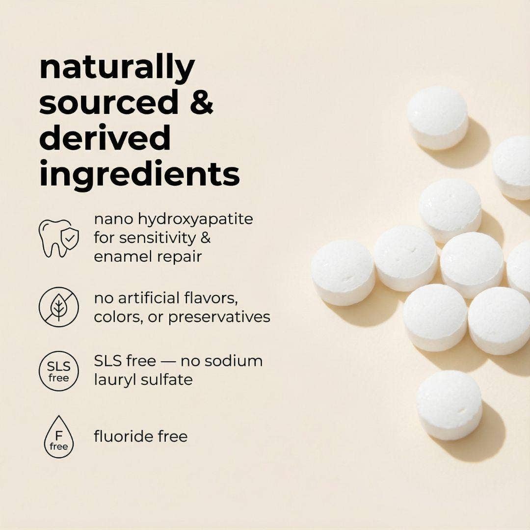 Fluoride-Free Yuzu Mint Toothpaste Tablets