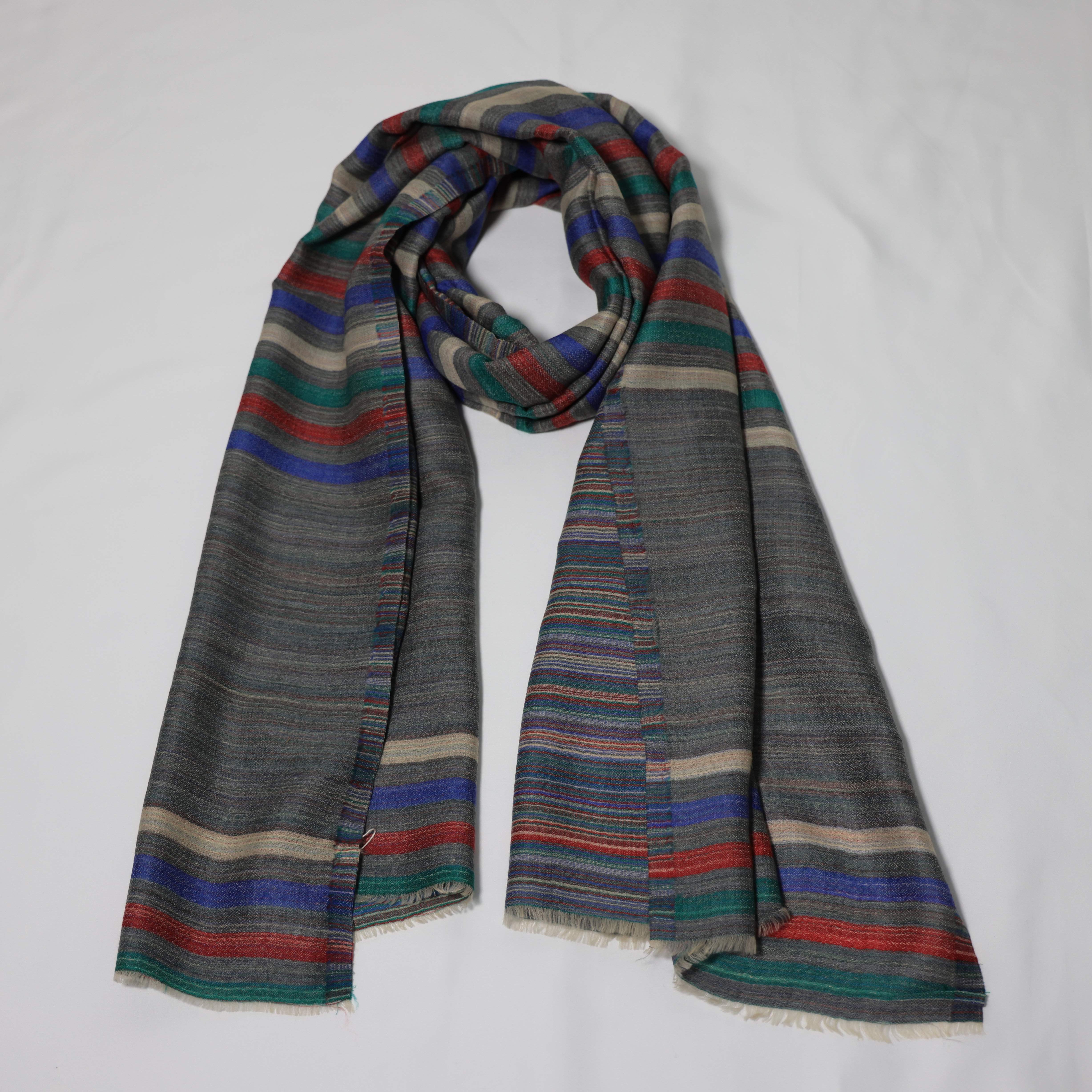 Pure Cashmere Scarf - Statement Stripe
