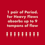 The High Waisted Period Underwear - Sporty Stretch For Heavy Flows