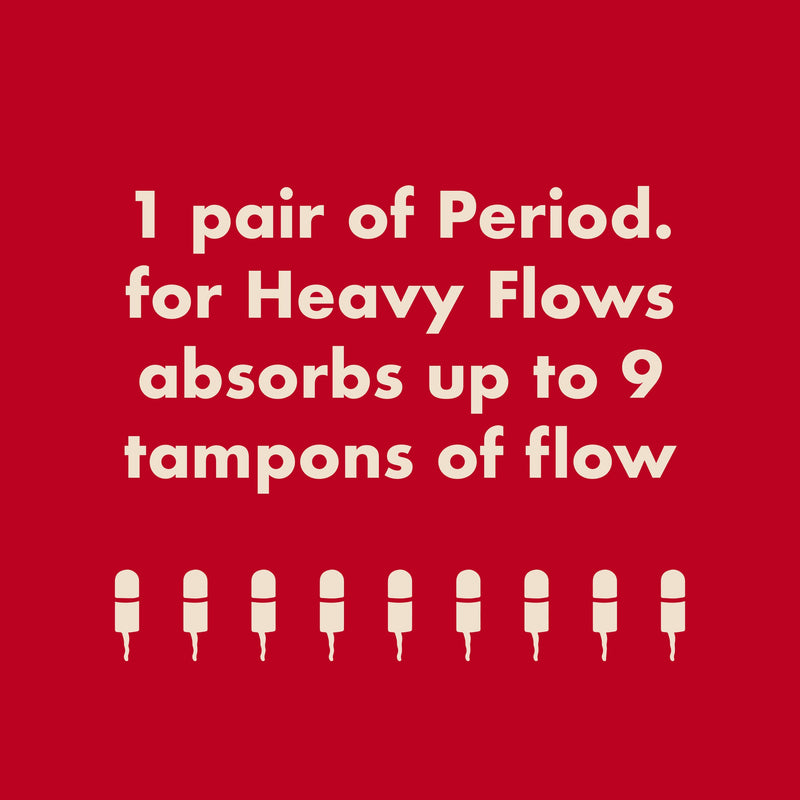 The High Waisted Period Underwear - Sporty Stretch For Heavy Flows