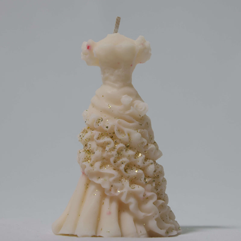 Coconut Soy Wax Ruffled Elegance Candle - Small