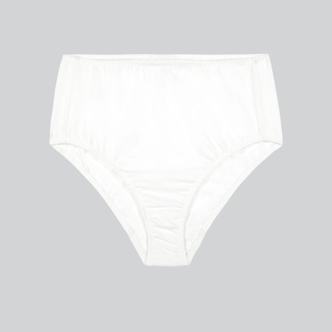 Compostable Organic Cotton High-Waist Brief (8 Color Options)