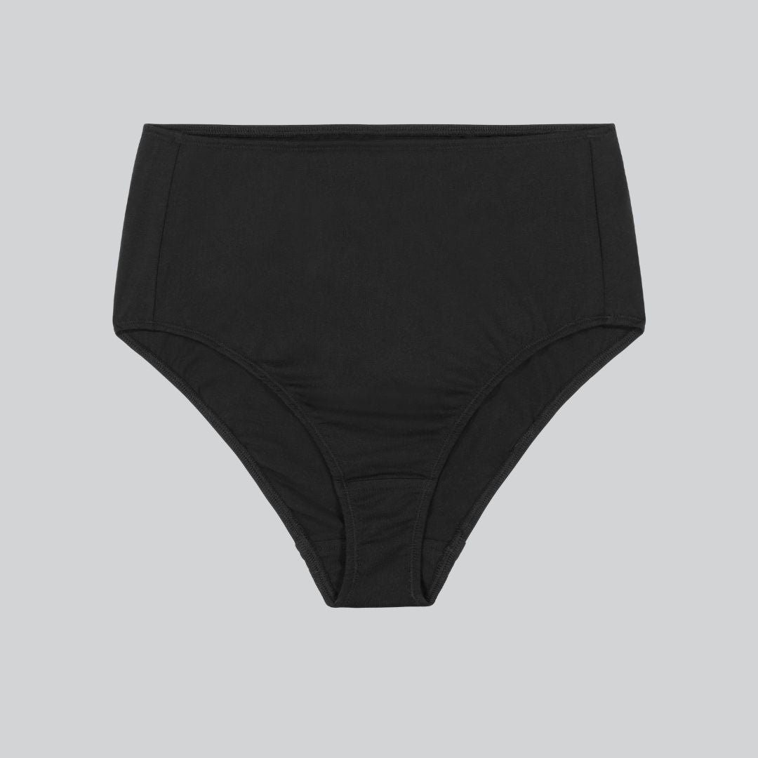 Compostable Organic Cotton High-Waist Brief (8 Color Options)
