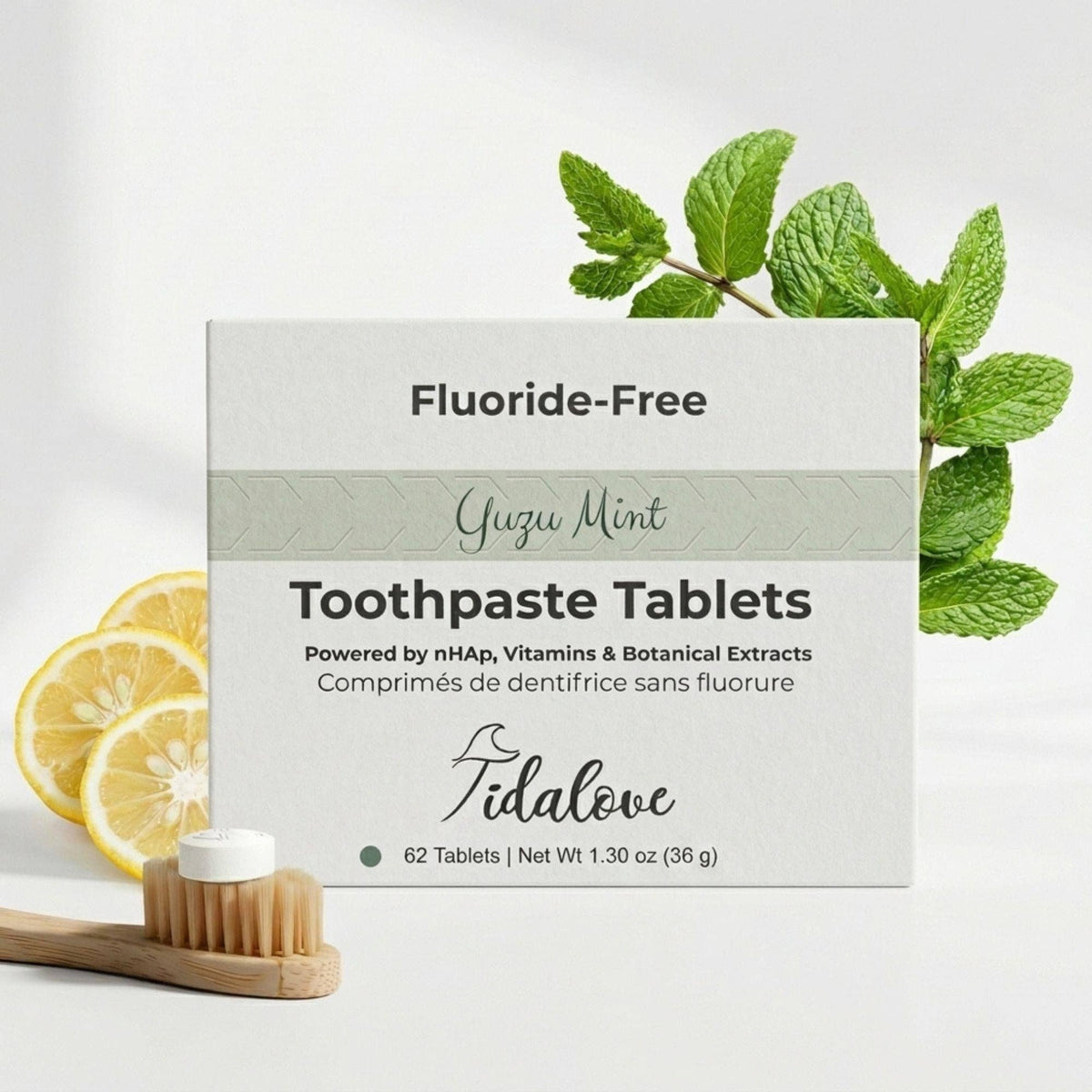 Fluoride-Free Yuzu Mint Toothpaste Tablets
