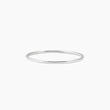 Recycled Sterling Silver Smooth Band Ring (1mm)