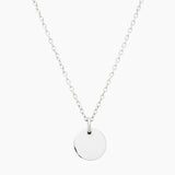 Recycled Sterling Silver Tiny Coin Necklace