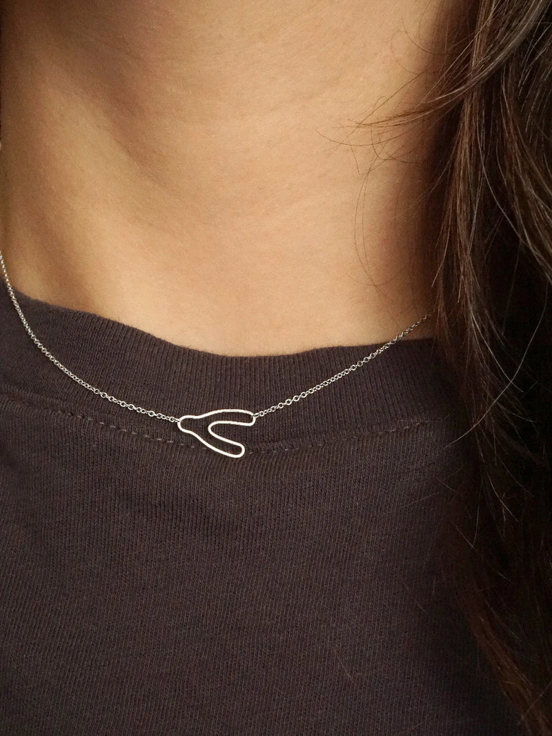 Recycled Sterling Silver Wishbone Necklace