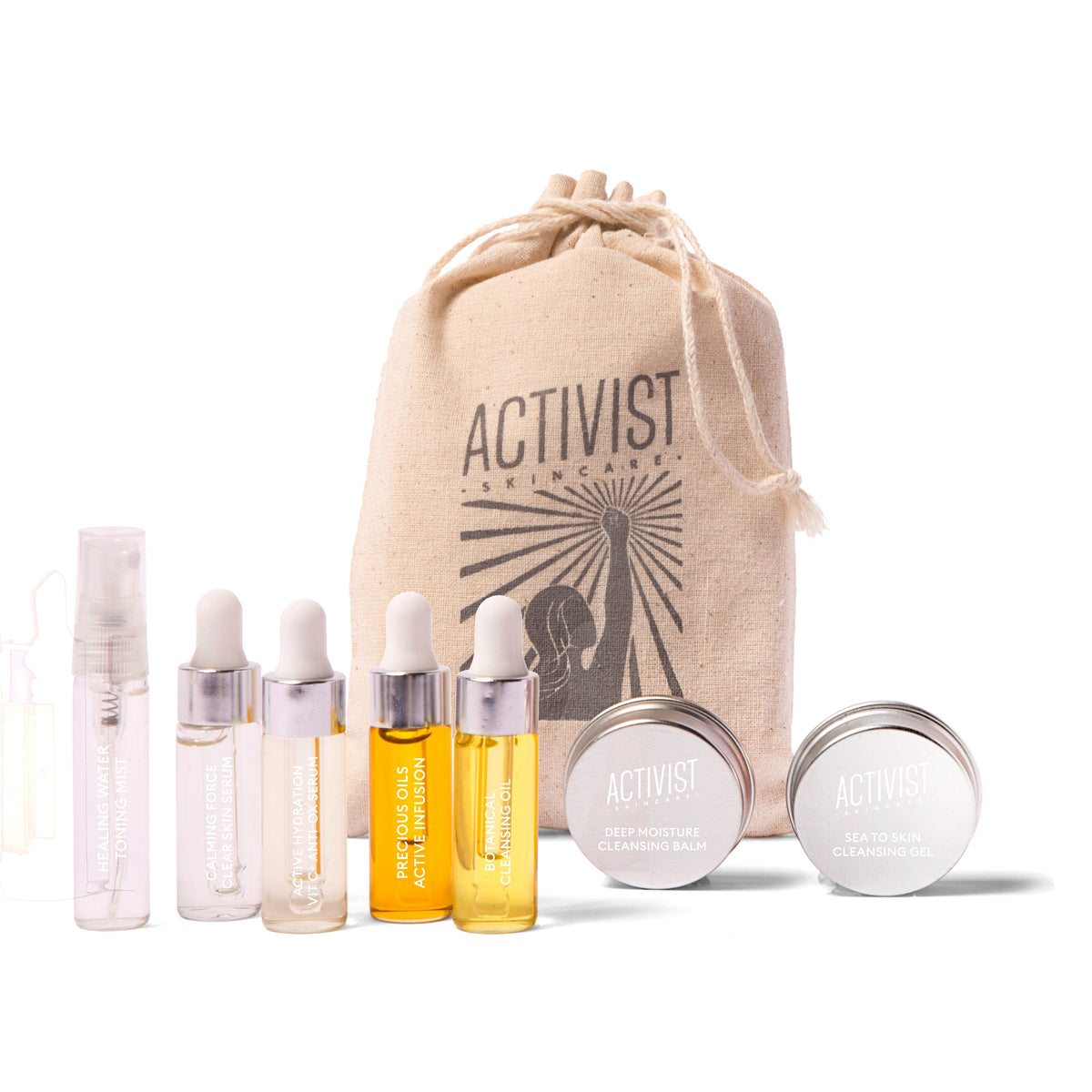 (Activist) Skincare Refillable Trial & Travel Kit