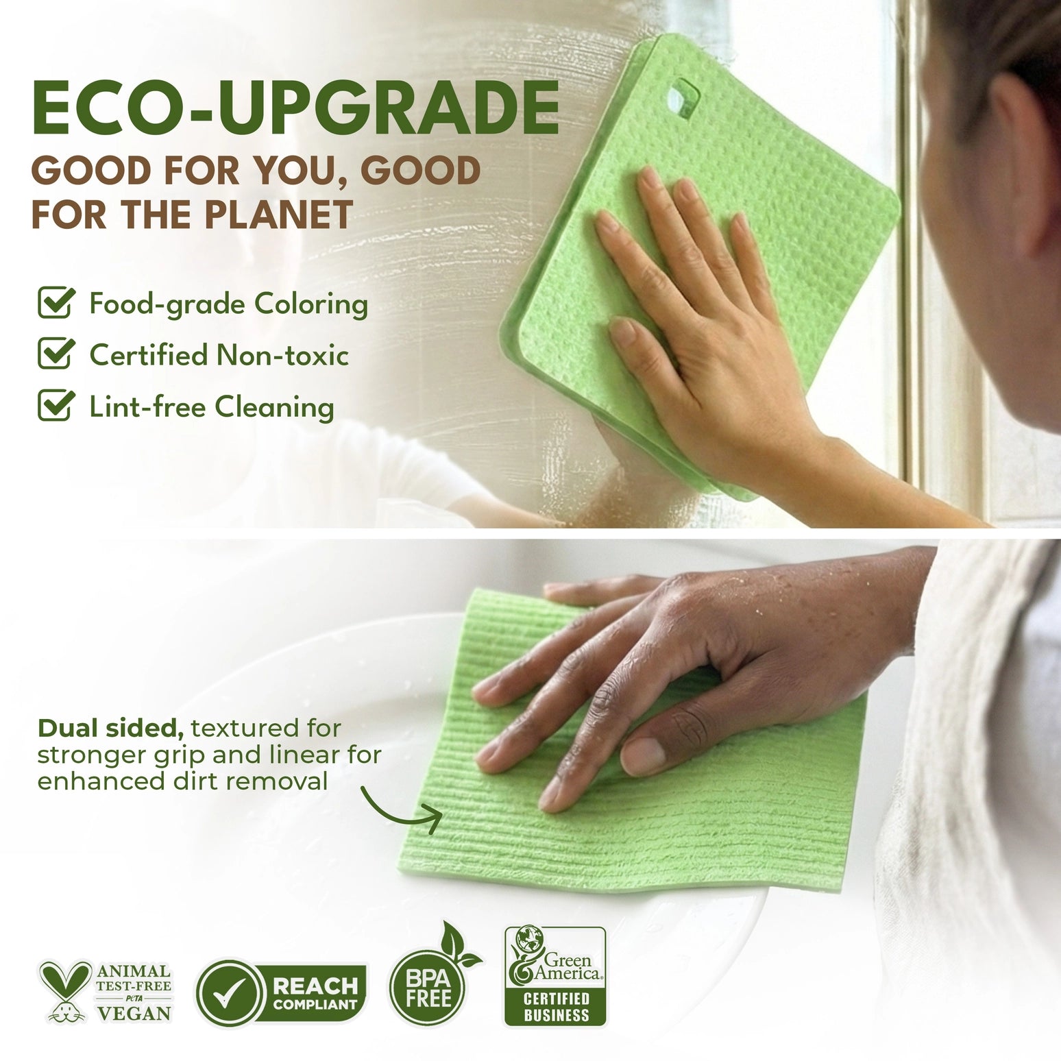 Eco Swedish Dishcloths  – 2 Pack
