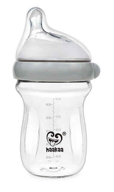 Haakaa Glass Baby Bottle 6 oz/160 ml