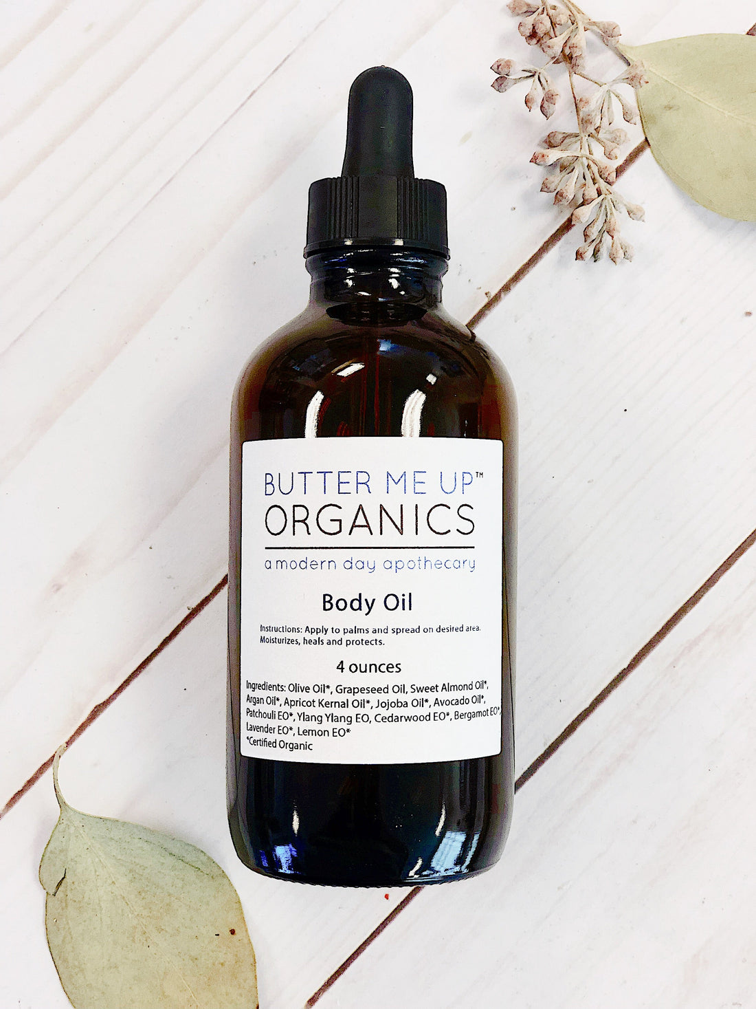 Organic Body Oil - Dry Skin Formula