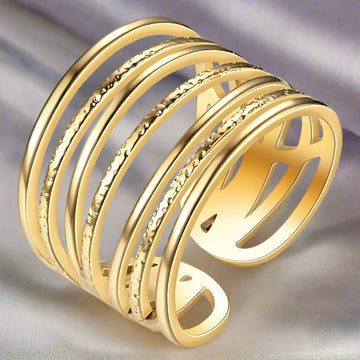 Gold Cascade Ring