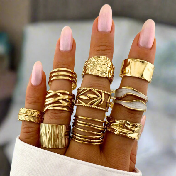 Gold Cascade Ring