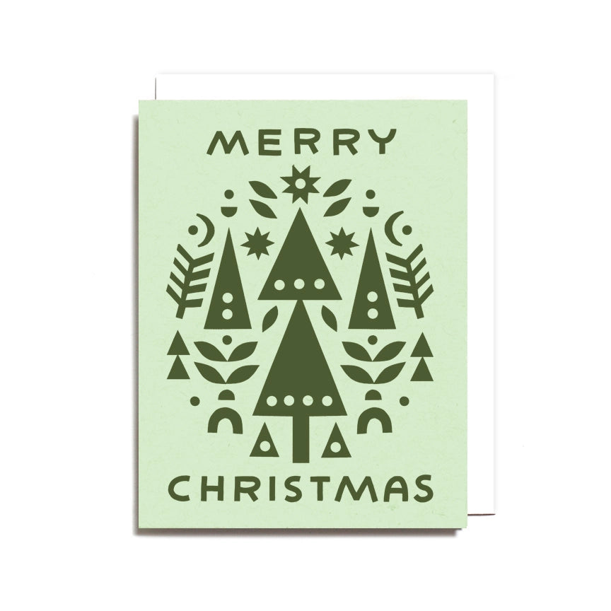 Recycled Merry Christmas Collage Card