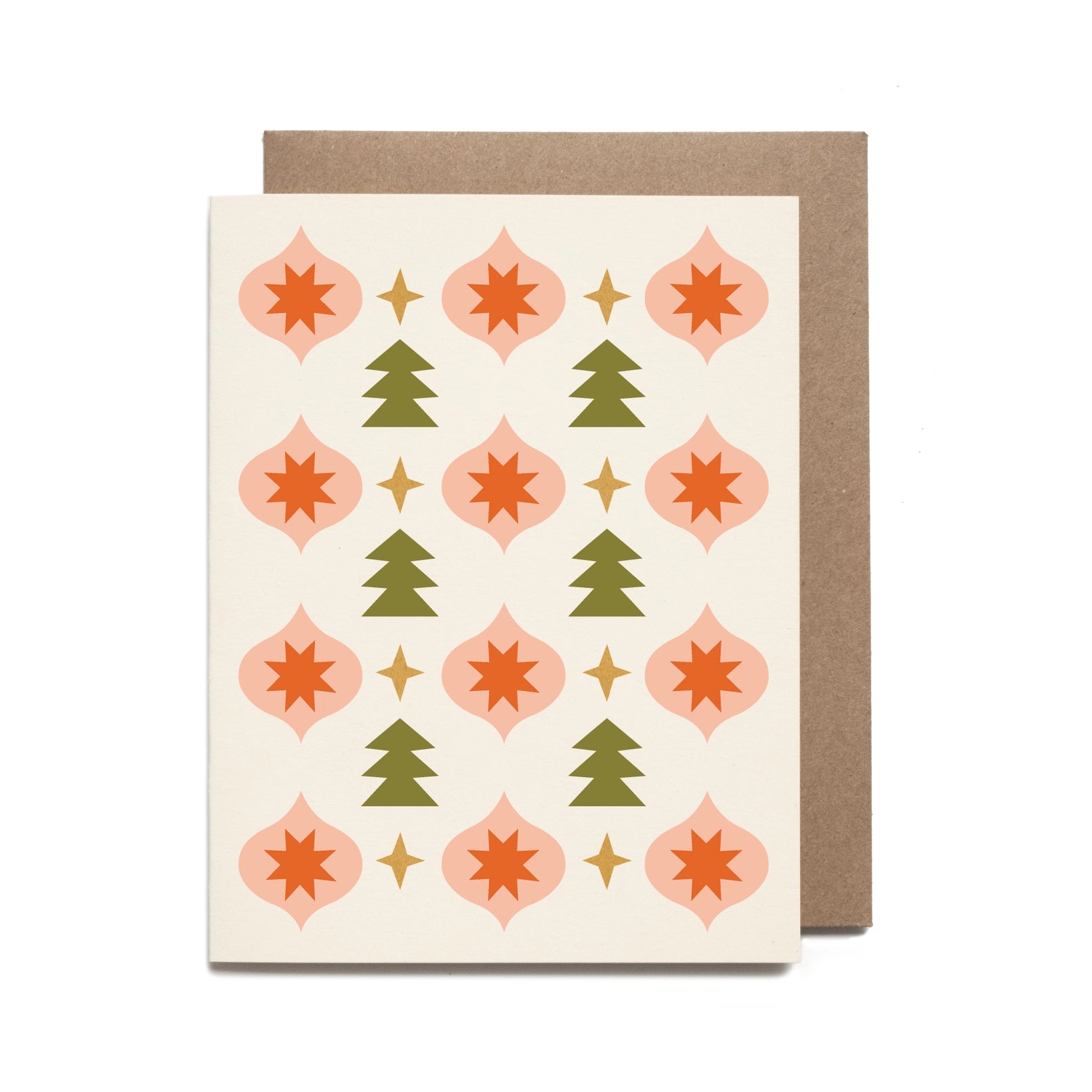 Recycled Christmas Pattern Card