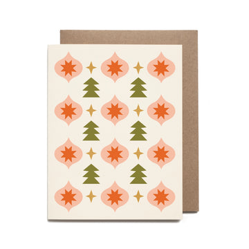Recycled Christmas Pattern Card