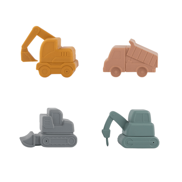 Construction Mold Free Bath Toys (Set of 4)