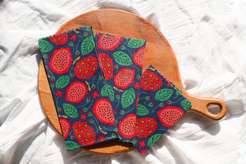 Meli Wraps Beeswax Food Wrap Roll - Dragonfruit