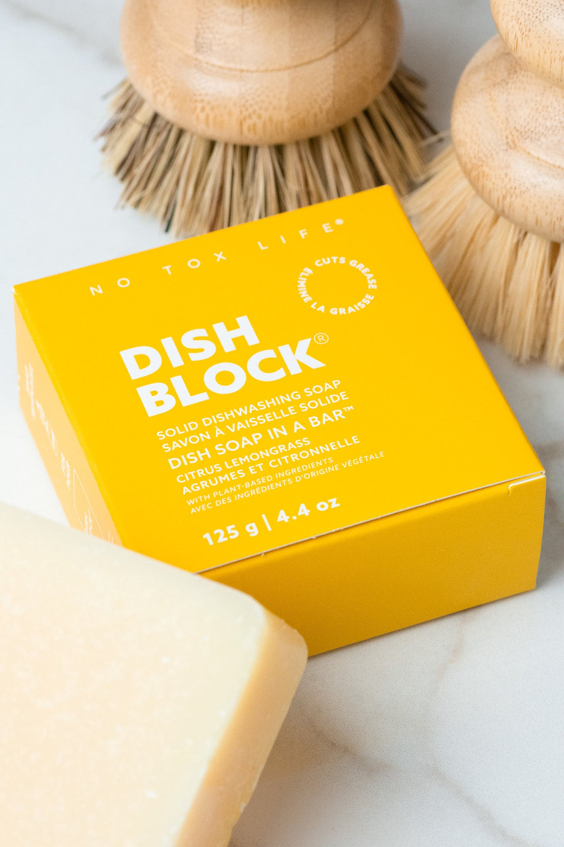 Solid dish soap - 4.4 oz bar - Citrus Lemongrass