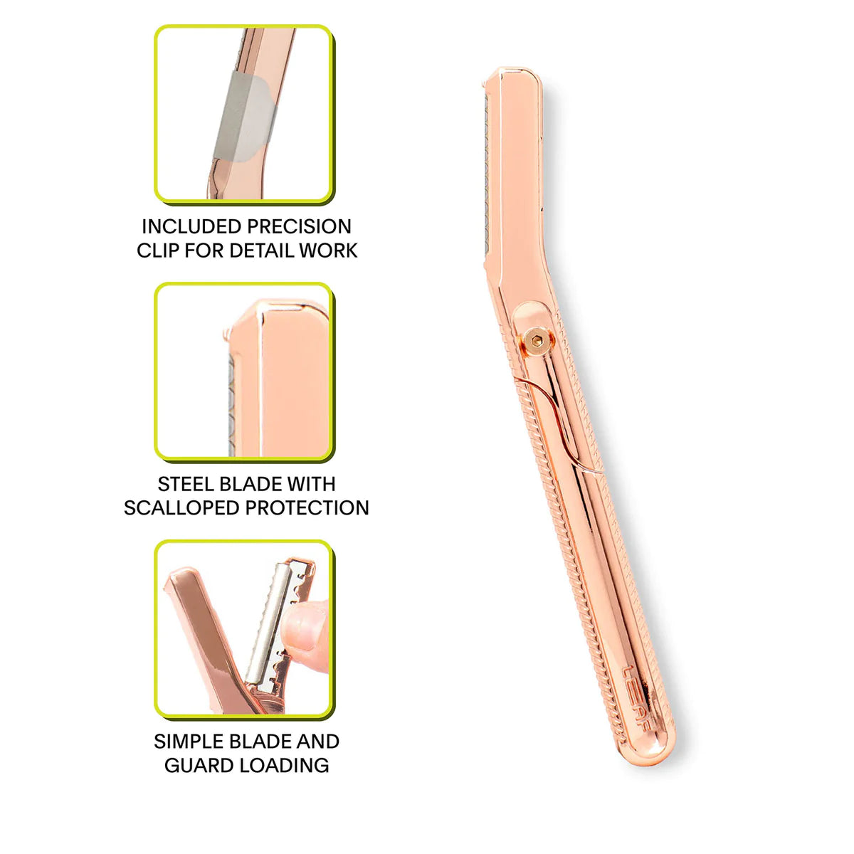 Stainless Steel Dermaplaner - Rose Gold