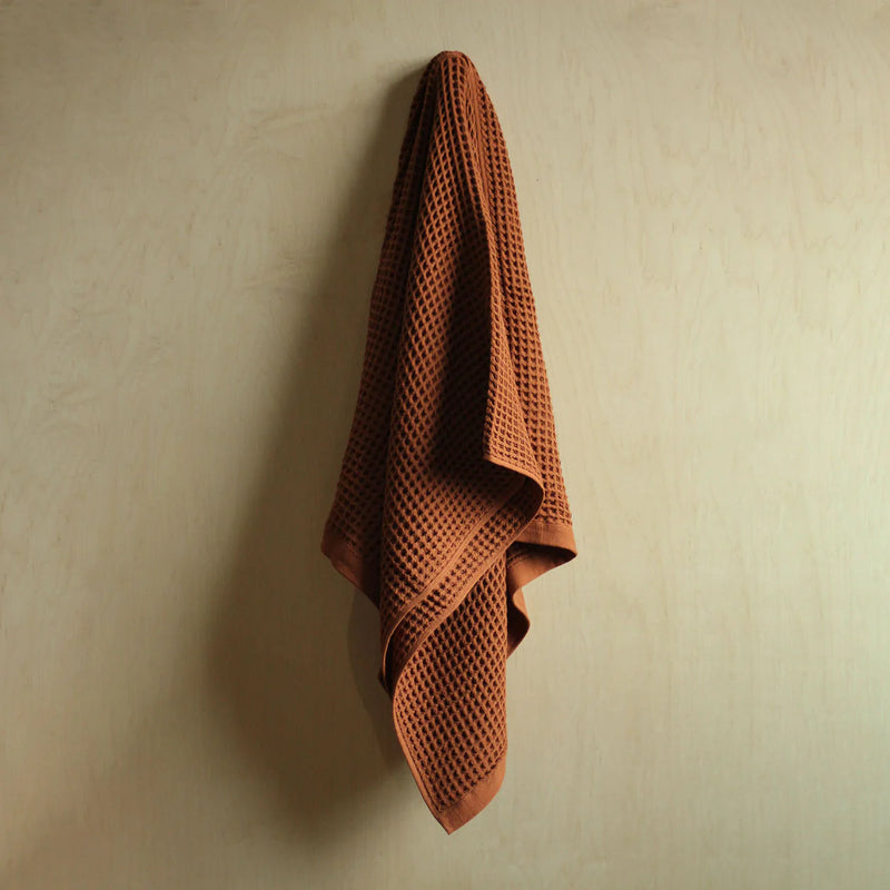 Set of 4 Organic Cotton Towels - Clay