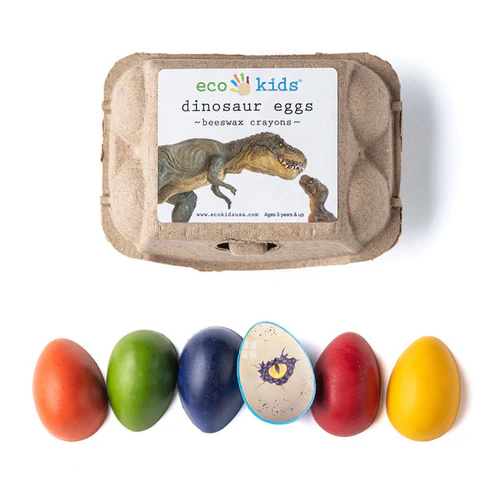 Non Toxic Beeswax Crayons - Dinosaur Eggs