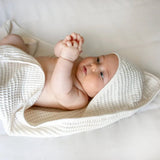 Ettitude CleanBamboo® Waffle Hooded Baby Towel