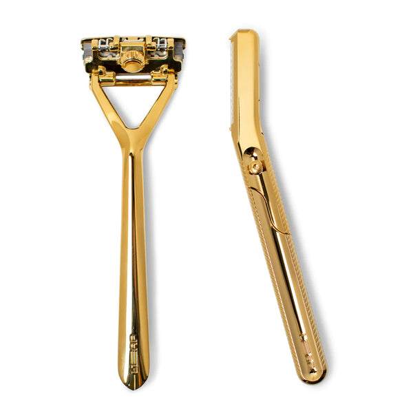 Gold Face and Body Shaving Set