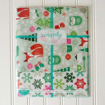 Festive Forest Eco Gift Wrap (Double Sided)