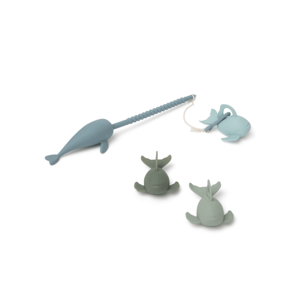 Blue/Green Silicone Fishing Playset