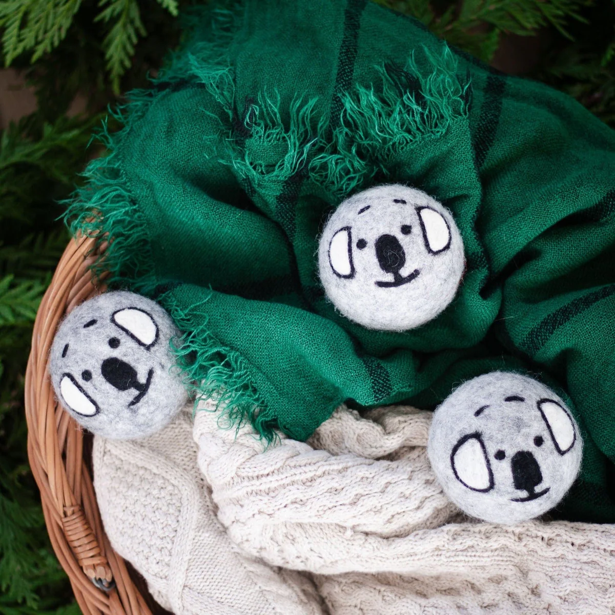 Cuddly Koalas Eco Wool Dryer Balls - Set of 3