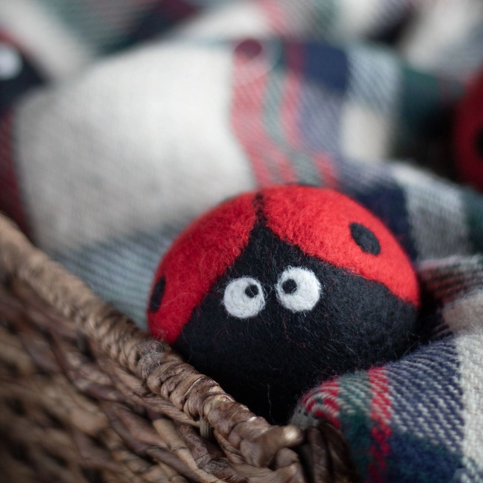 Ladybug Trio Eco Wool Dryer Balls - Set of 3