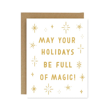 Recycled Holiday Magic Card