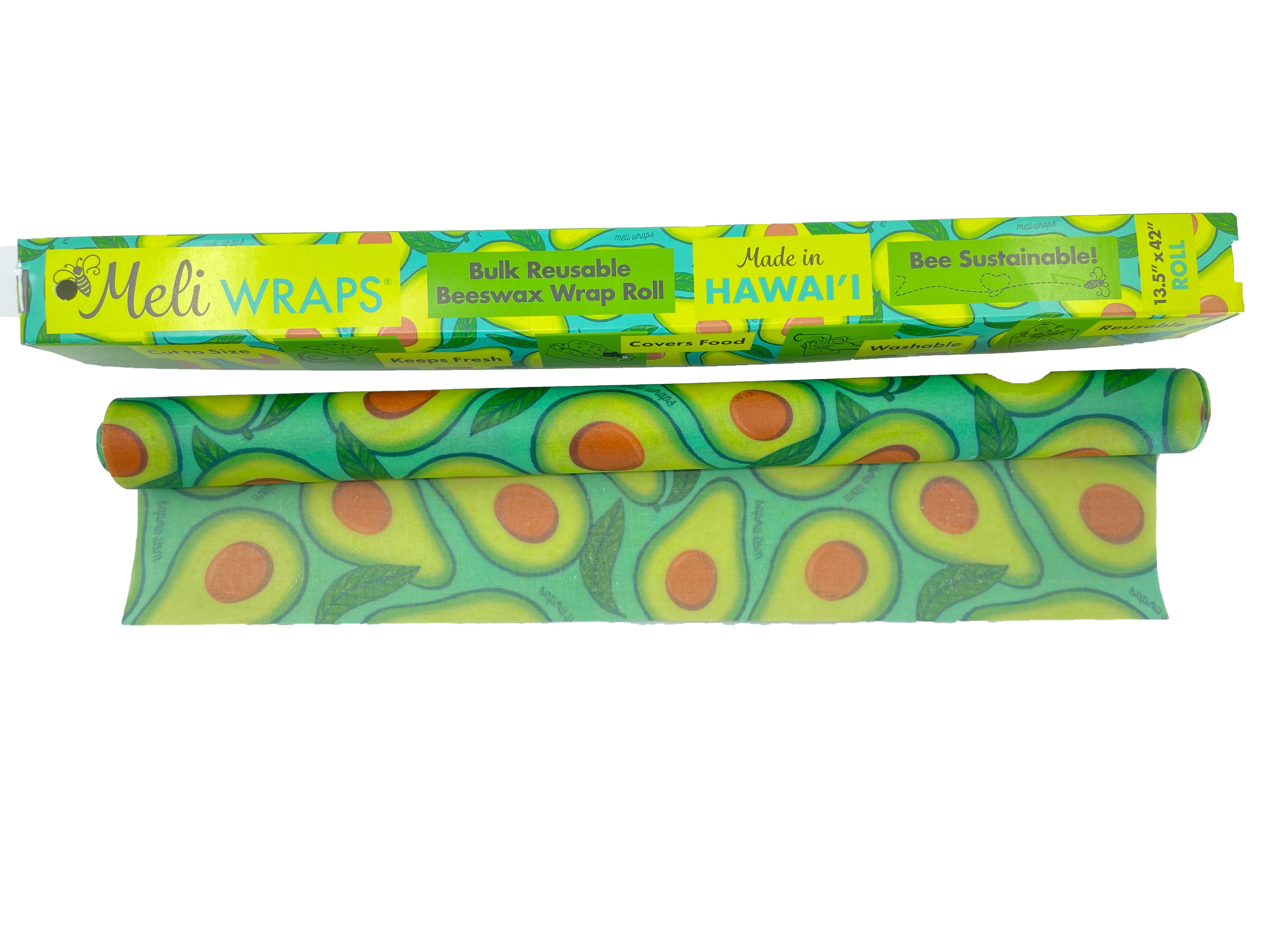 Meli Wraps Beeswax Food Wrap Roll - Avocado