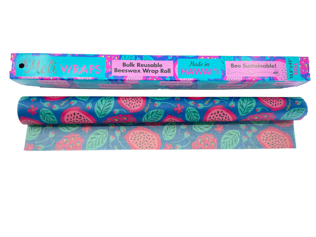 Meli Wraps Beeswax Food Wrap Roll - Dragonfruit