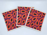 Meli Wraps Swedish Dish Cloth Set of 3 - Papaya