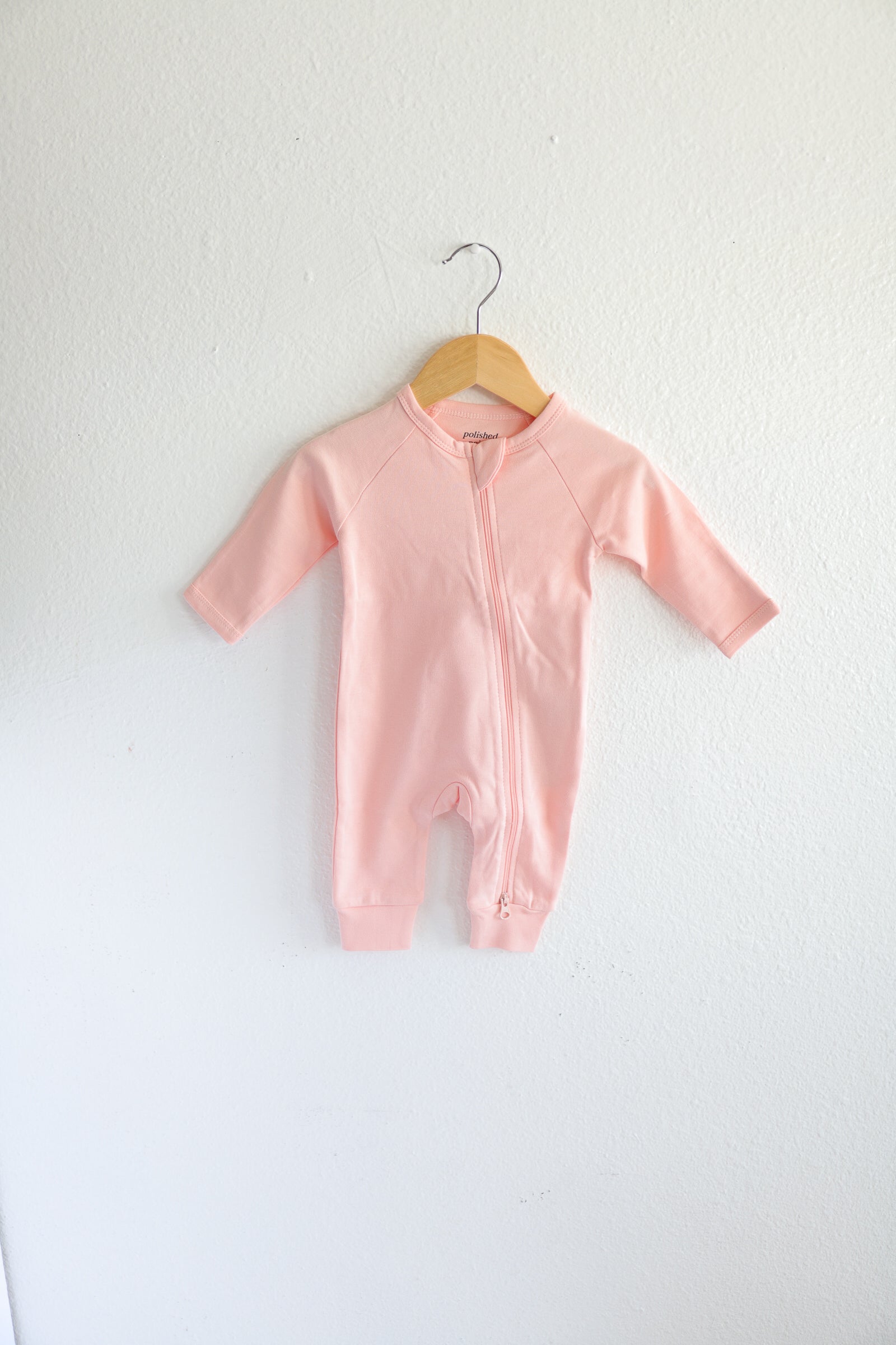 Peach Organic Cotton Baby Sleeper