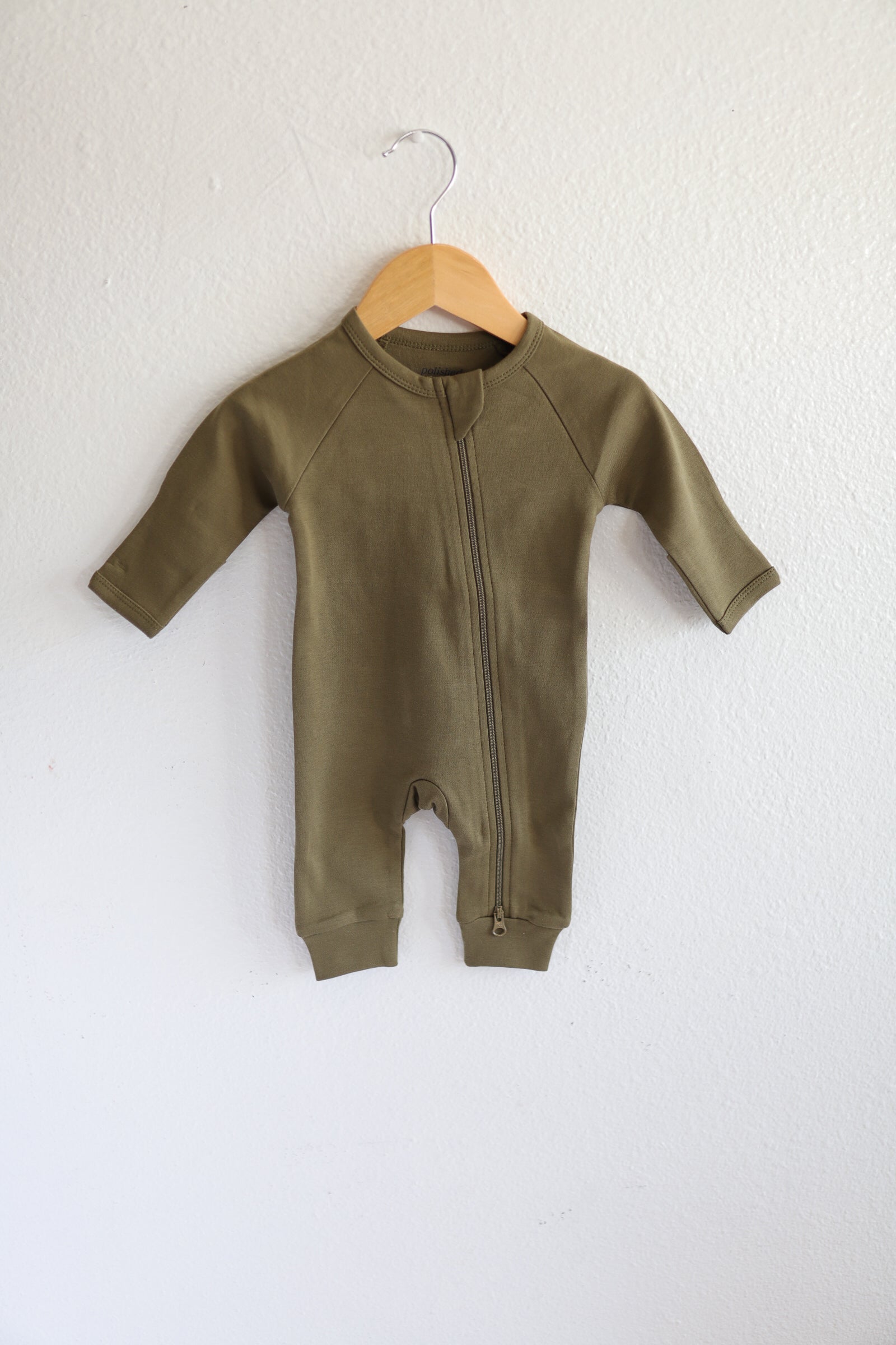 Olive Organic Cotton Baby Sleeper