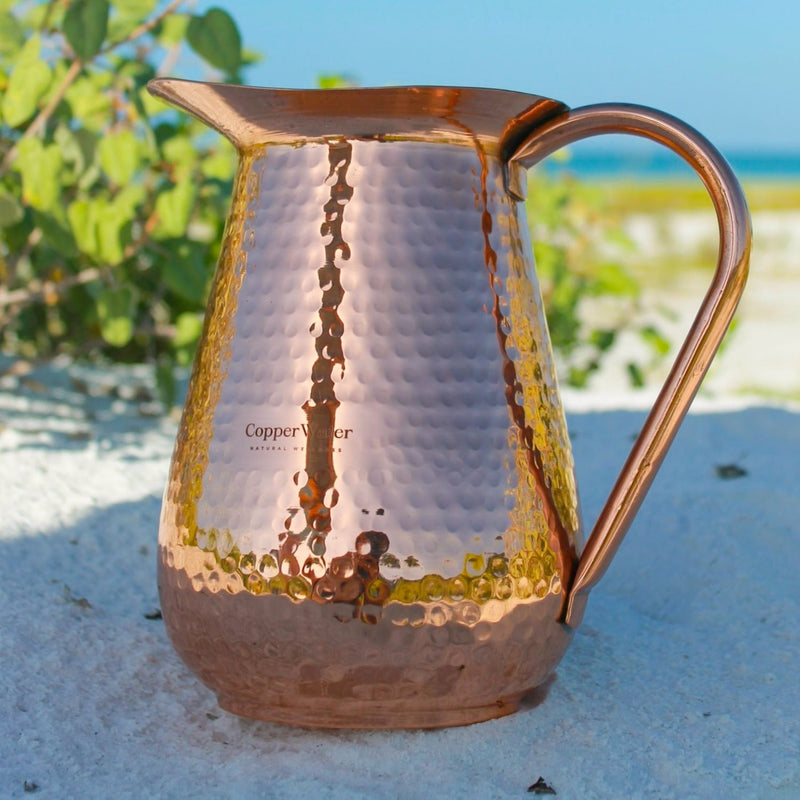 Handmade Pure Copper Ayurvedic Water Pitcher