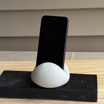 Concrete Bun Phone Holder - Handmade