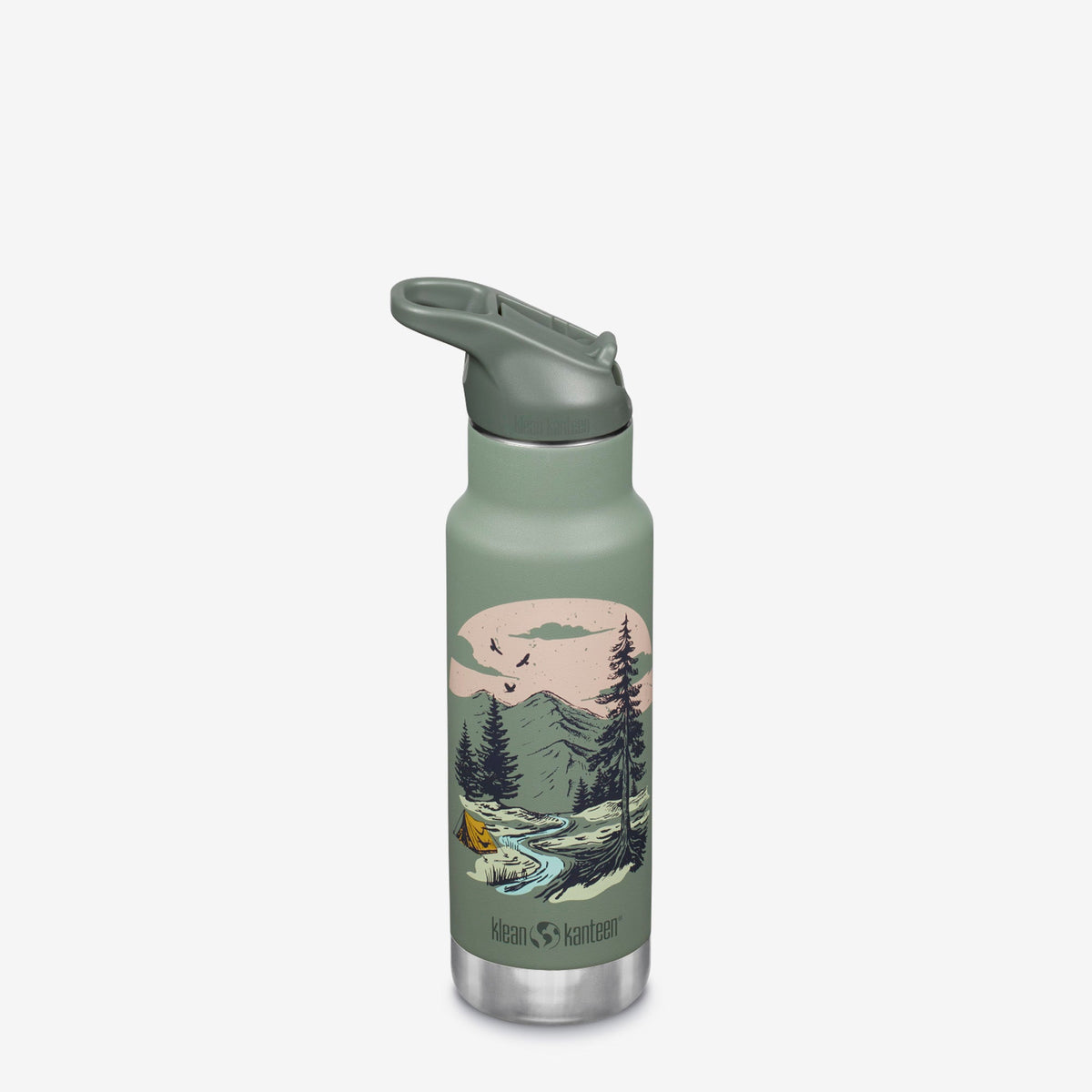 Insulated Kids Stainless Steel Bottle with Flip Seal Sport Cap - 12 oz