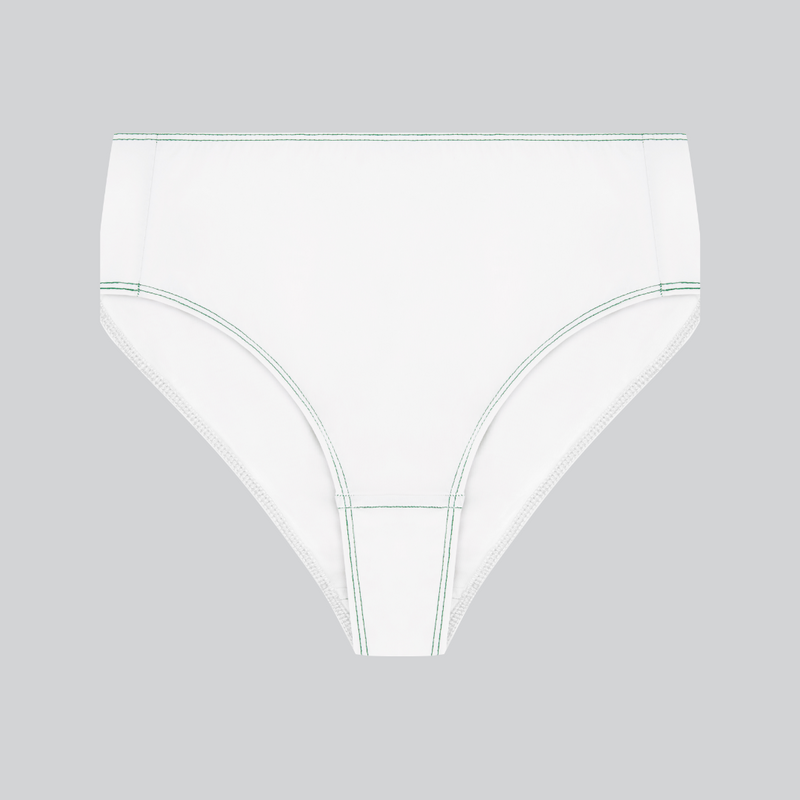 Compostable Organic Cotton High-Waist Brief (8 Color Options)