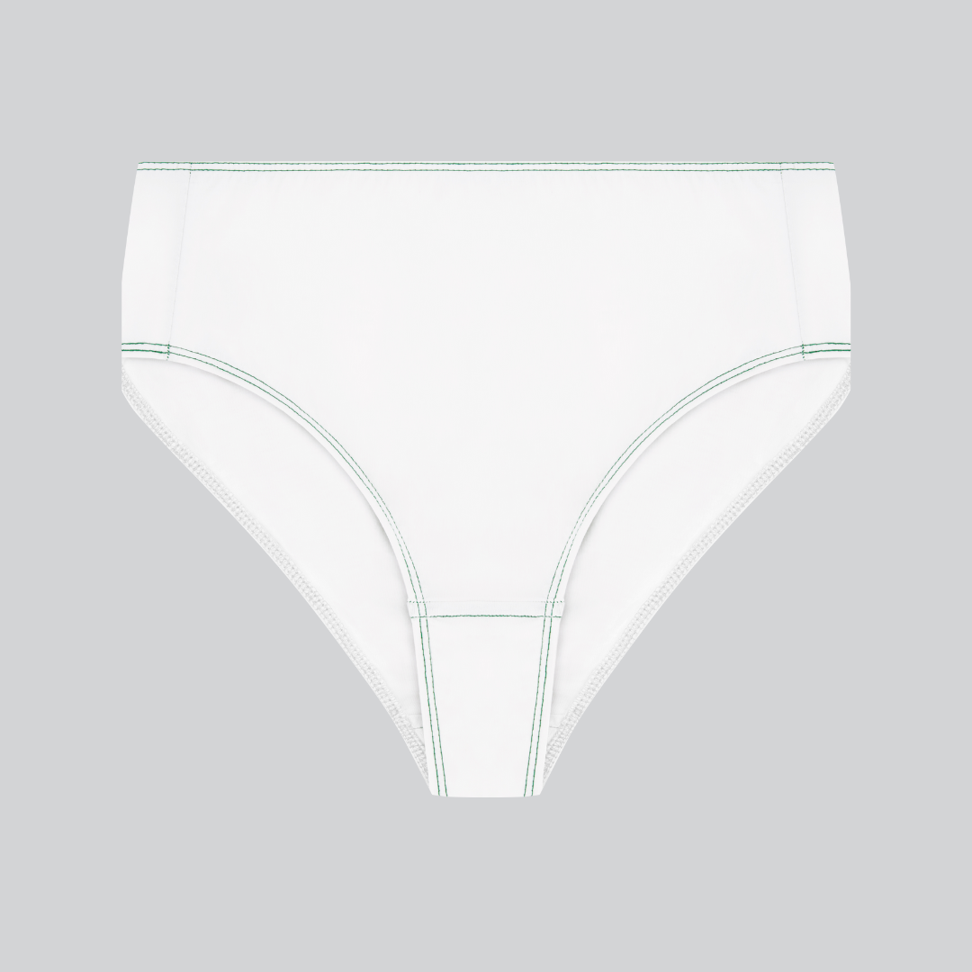 Compostable Organic Cotton High-Waist Brief (8 Color Options)