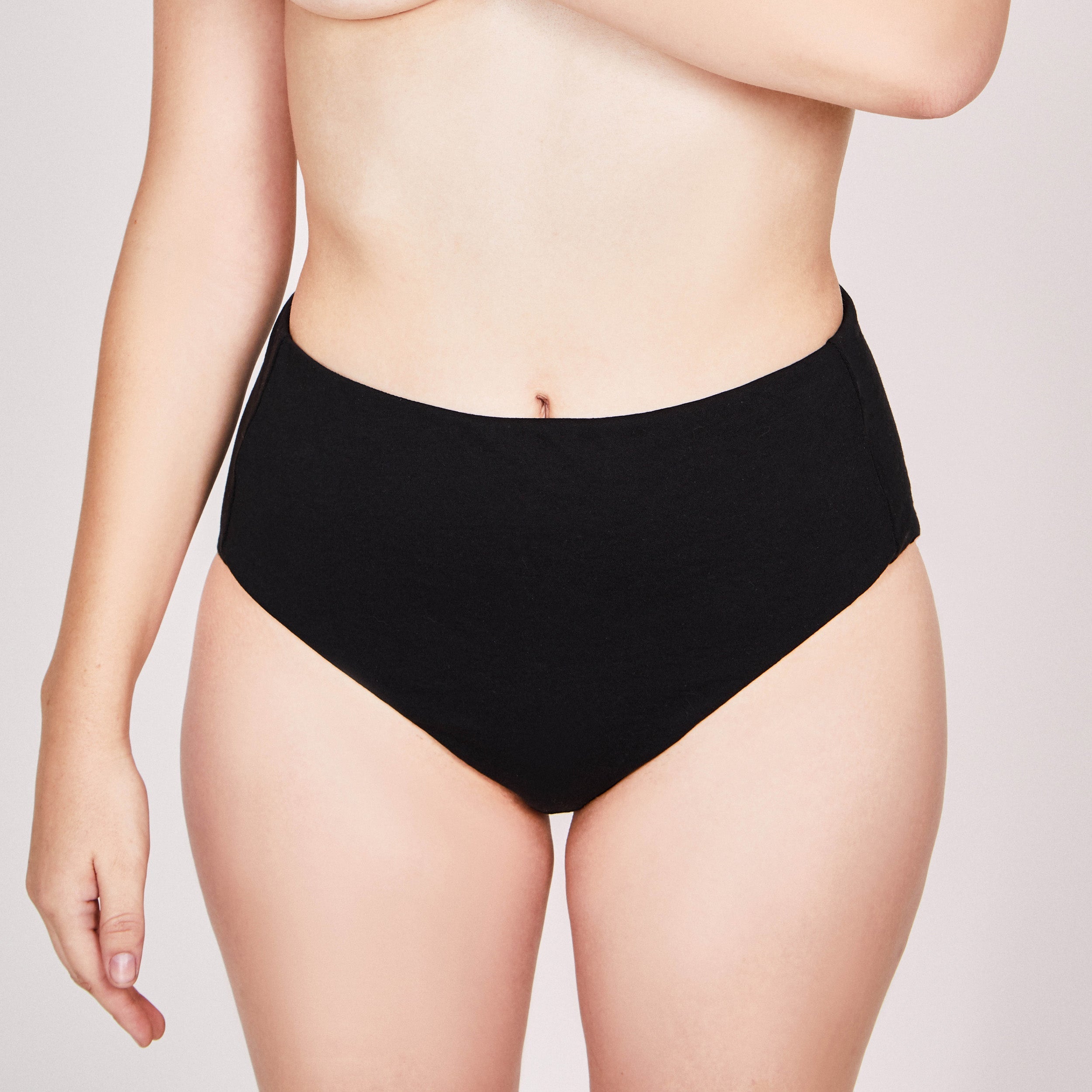 Compostable Organic Cotton High-Waist Brief (8 Color Options)