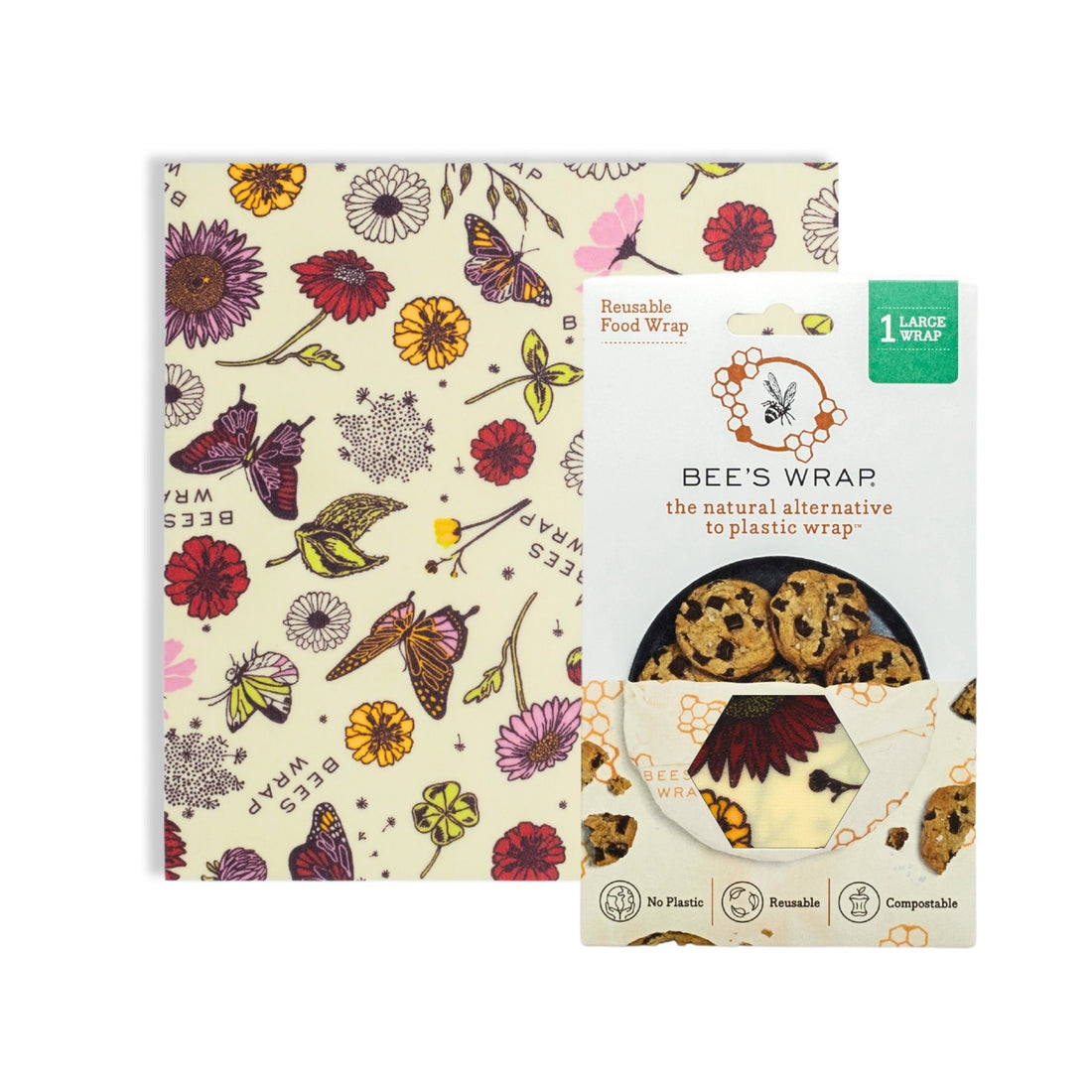Beeswax Large Wrap (Vegan Wax) - Meadow Magic