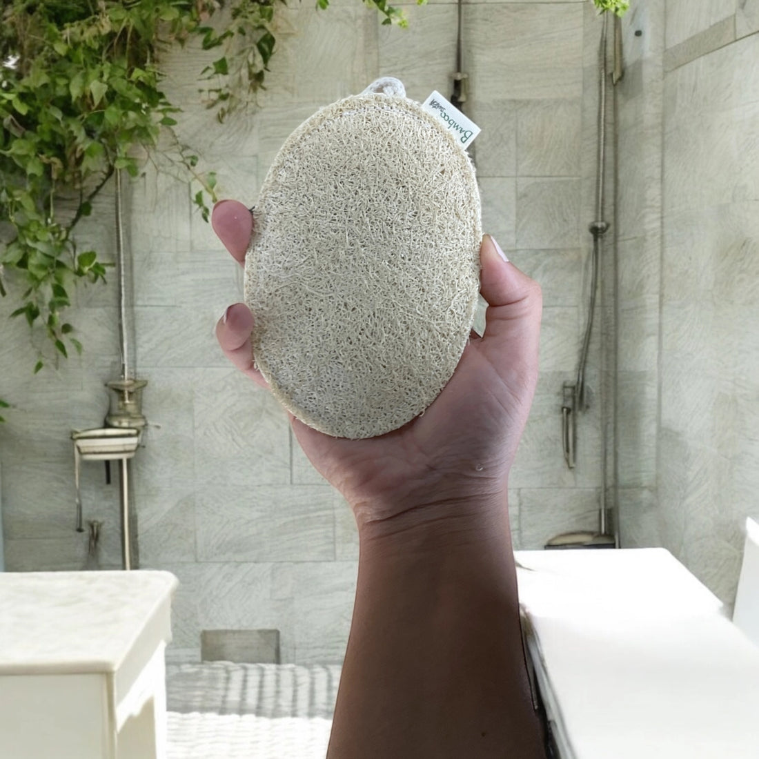 Large Exfoliating Loofah - Oval (Vegan)