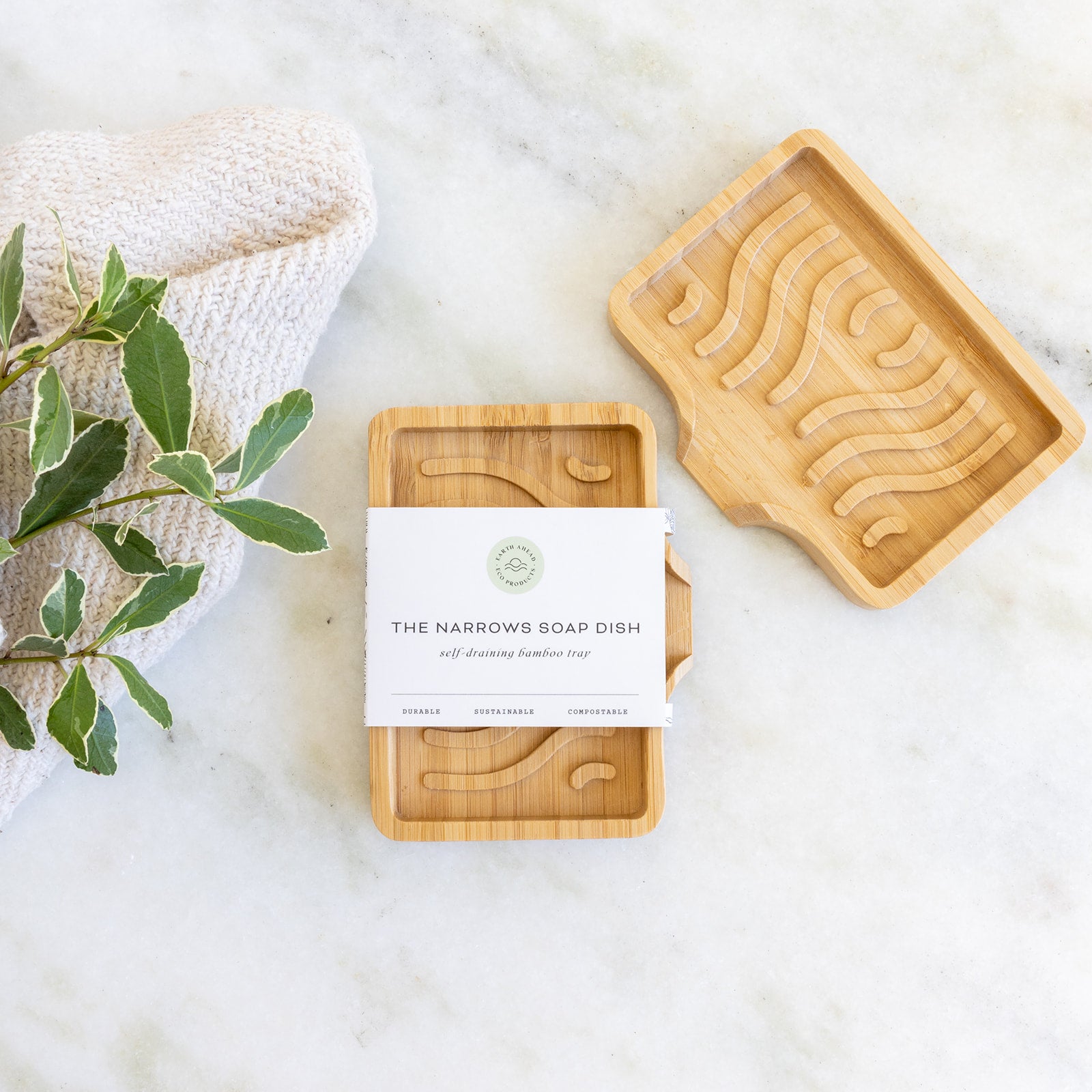 The Narrows - Bamboo Self Draining Soap Dish