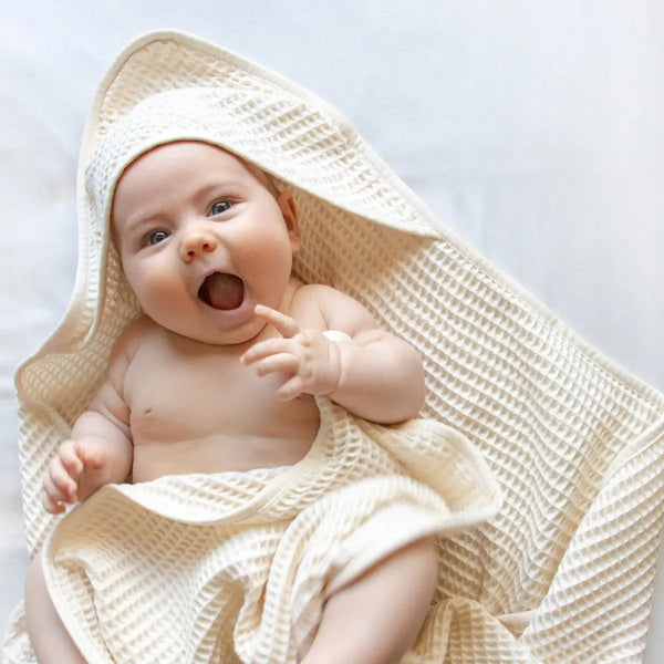 Ettitude CleanBamboo® Waffle Hooded Baby Towel