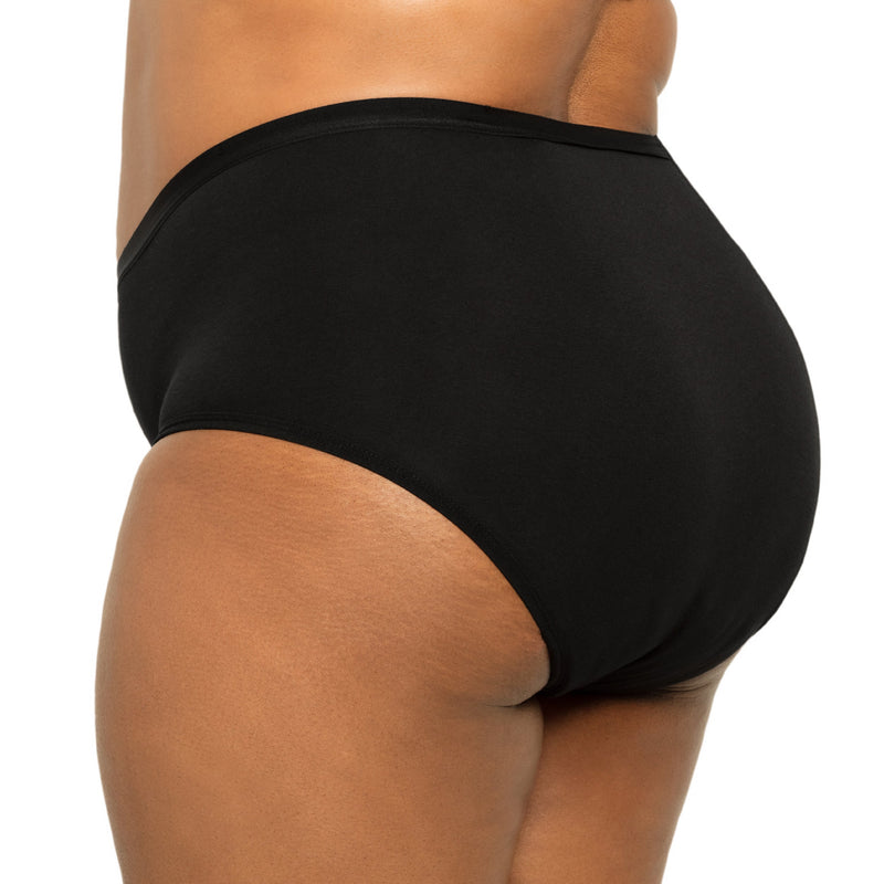 Extra Coverage High Waisted Period Underwear - Organic Cotton For Heavy Flows